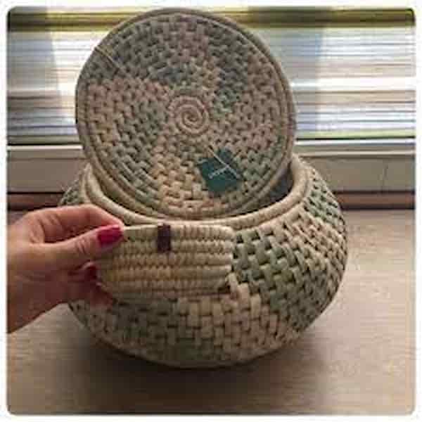 تصویر 2 از خرید سبد حصیری جا برنج + قیمت فروش استثنایی